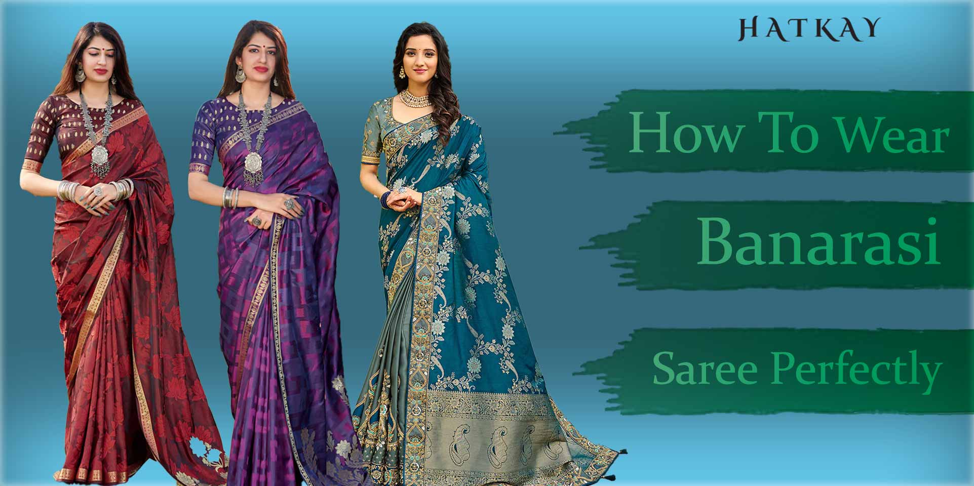 Green Banarasi Saree Styling Decoded – MySilkLove