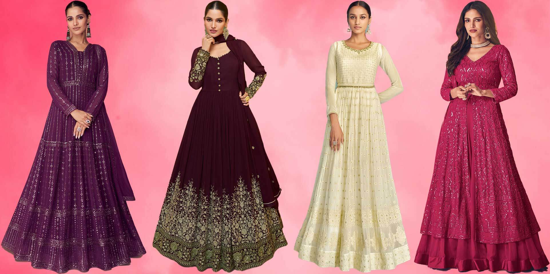 Georgette Fully Stitched New Designer Anarkali Suit at Rs 899 in Surat