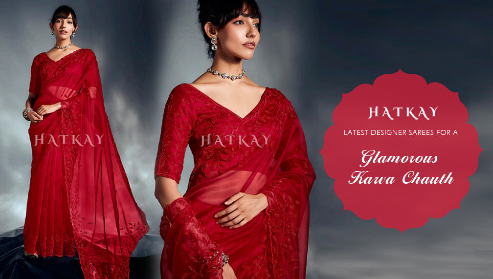 Designer Sarees for Karva Chauth