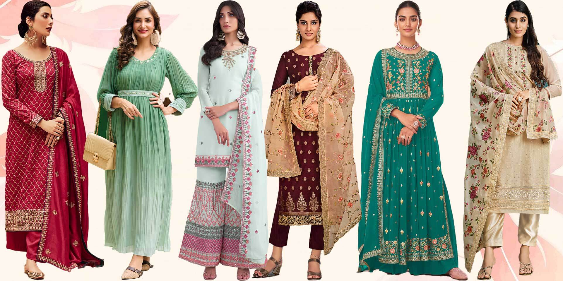 Women Soft Cotton Salwar Suit Dress Material With Chiffon Dupatta  Unstitched Office Wear Suit Set