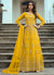 Yellow Multi Embroidery Traditional Anarkali Suit