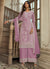 Lavender Embroidery Pakistani Pant Style Suit