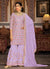 Lavender Sequence Embroidery Traditional Gharara Suit