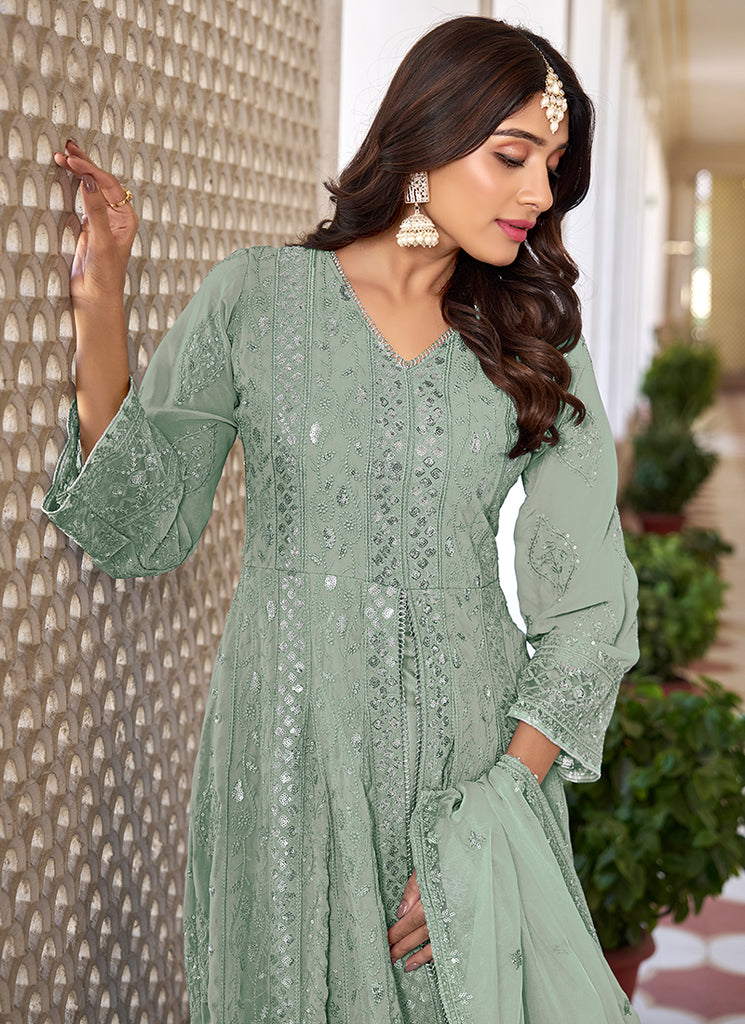 Buy Anarkali Pant Suit