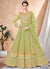 Green Embroidery Traditional Anarkali Suit