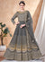 Grey Embroidery Traditional Anarkali Suit
