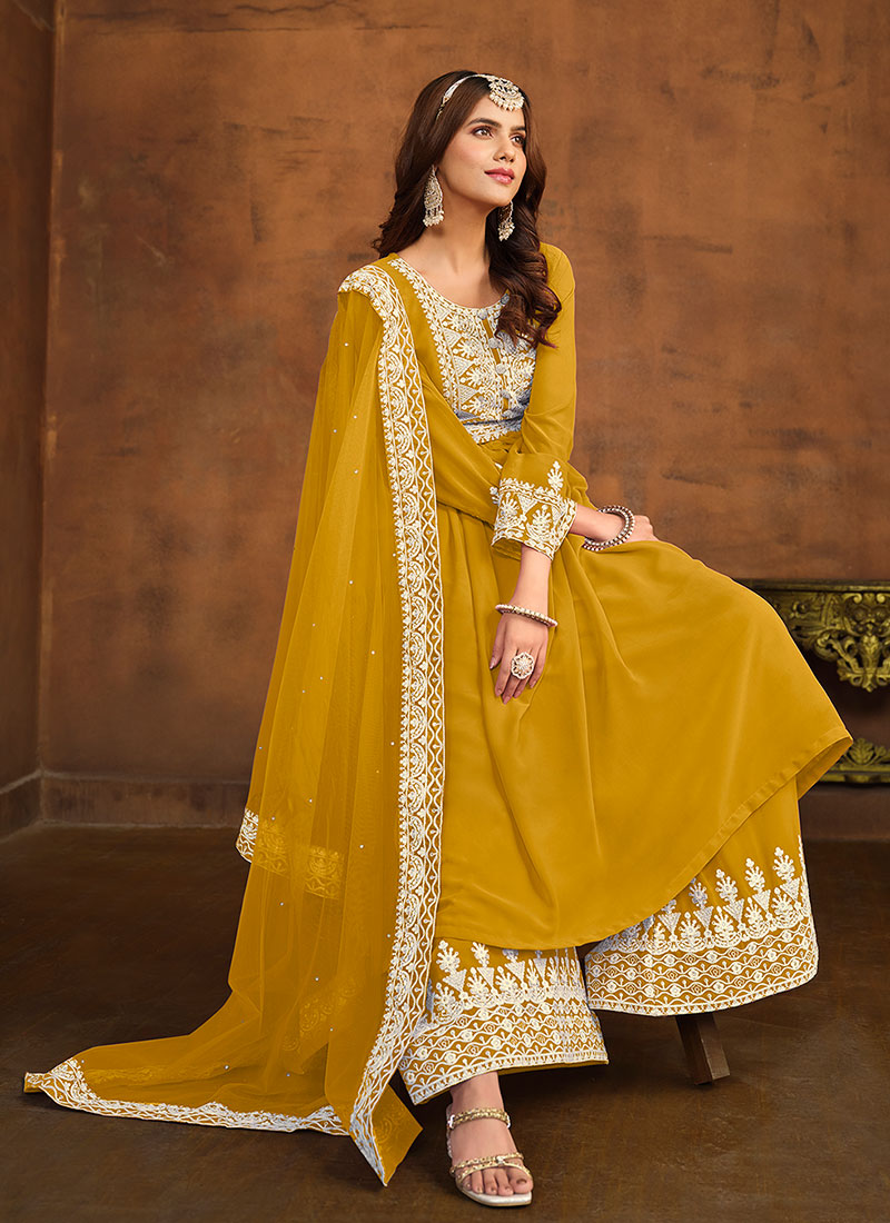 Buy Anarkali Palazzo Suit In USA UK Canada