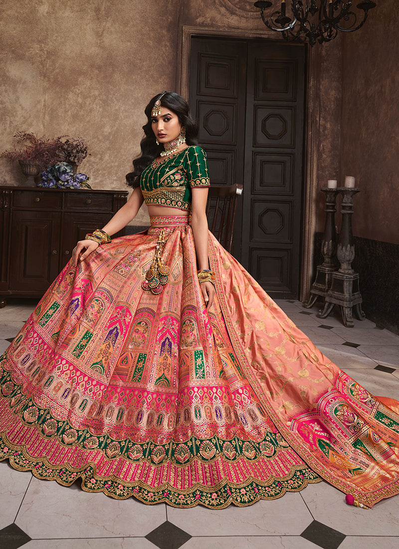 Shop Wedding Lehengas In USA UK Canada Germany Australia Singapore France Netherlands Mauritius With Free International Shipping.