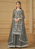 Grey Thread And Sequence Embroidery Gharara Suit