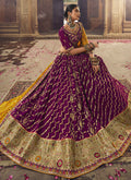 Magenta Yellow Lehenga Choli In USA UK