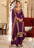 Purple Embroidery Designer Salwar Suit