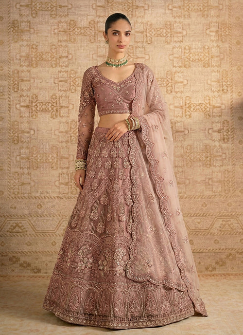 Mauve Purple Embroiderey Lehenga Choli