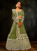 Green Sequence Embroidered Designer Lehenga Choli