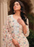 Cream Pakistani Pant Style Suit In Usa