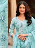 Blue Pakistani Pant Style Suit In USA UK
