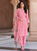 Pink Multi Floral Embroidery Salwar Kameez In Usa Uk Canada