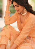 Pastel Orange Salwar Kameez In Usa