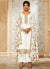 Off White Multi Embroidery Traditional Palazzo Suit
