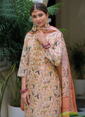 Peach Floral Gota Patti Salwar Kameez In USA