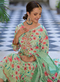 Green Floral Salwar Kameez In USA