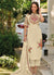 White Multi Sequence Embroidery Traditional Pant Suit