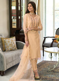 Peach Multi Embroidery Traditional Salwar Kameez In USA Australia