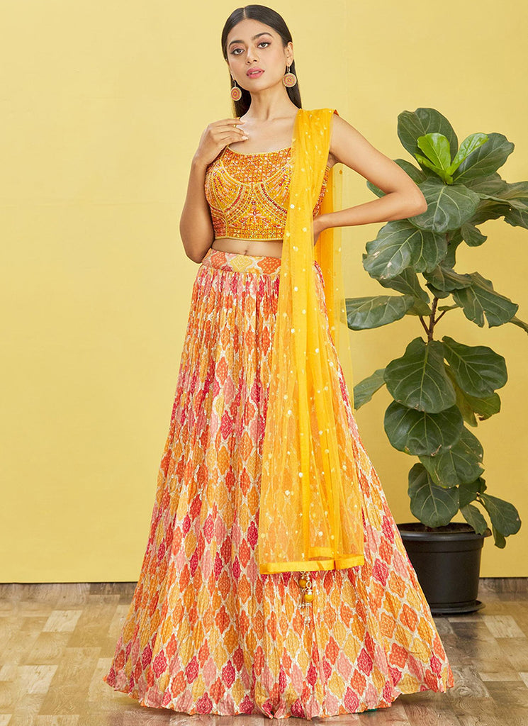 Shop Wedding Lehenga In USA, UK, Canada, Germany, Mauritius, Singapore With Free Shipping Worldwide.