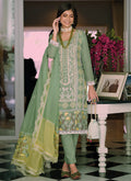 Light Green Multi Embroidery Wedding Pant Style Suit In USA UK Canada