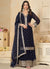 Navy Blue Sequence Embroidery Traditional Sharara Suit