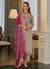 Grey And Pink Embroidery Salwar Kameez Suit