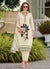 White Thread Embroidery Designer Pant Suit