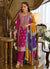 Pink Multicoloured Embroidery Pant Style Suit