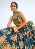 Indian Lehenga - Royal Blue Sequence Embroidery Lehenga Choli In Usa Uk