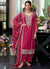 Magenta Traditional Embroidery Pakistani Pant Suit