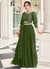 Green Sequence Embroidery Festive Lehenga Choli