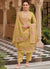 Yellow Multi Embroidery Traditional Silk Salwar Kameez