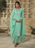 Sea Green Thread And Sequence Embroidery Pant Suit