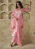 Pink Thread And Sequence Embroidery Pant Suit