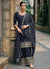 Blue Sequence Embroidery Traditional Sharara Suit