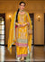 Yellow Multi Embroidery Traditional Palazzo Suit