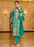 Turquoise Multi Embroidered Traditional Salwar Suit