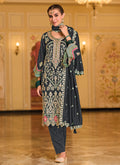 Blue Multi Embroidered Traditional Salwar Suit