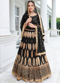 Black Sequence Embroidery Lehenga Choli