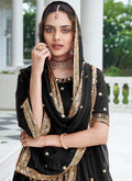 Black Sequence Embroidery Lehenga Choli In USA