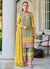 Green And Yellow Multi Embroidery Pant Suit