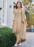 Beige Multi Embroidered Traditional Afghani Suit