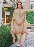 Shop Latest Indian Clothes Collection Of Beige Punjabi Suit Online In Australia, New Zeland, Germany & worldwide free shipping at affordable price order today.