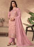Blush Pink Sequence Embroidery Salwar Kameez