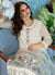 White Floral Embroidery Pant Style Suit