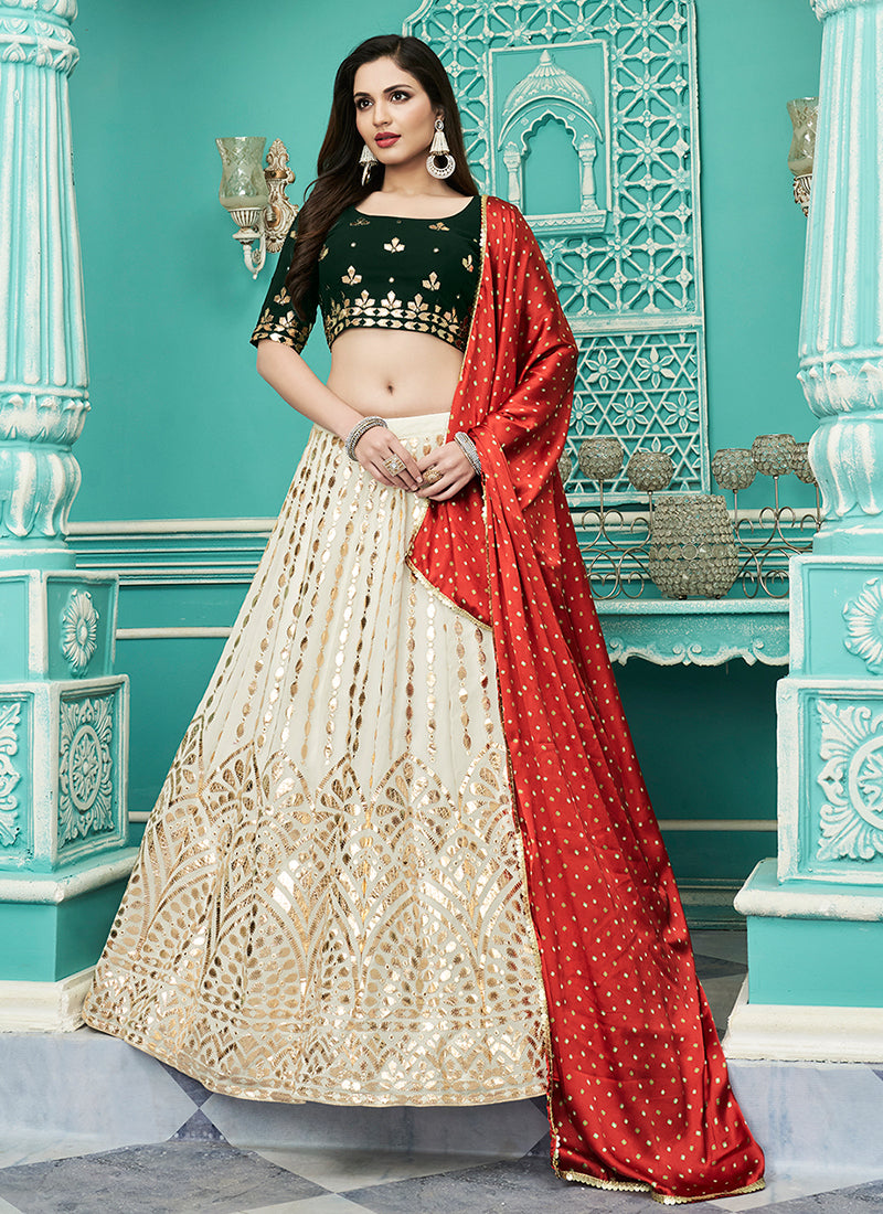 Shop Diwali Lehenga In USA, UK, Canada, Germany, Mauritius, Singapore With Free Shipping Worldwide.